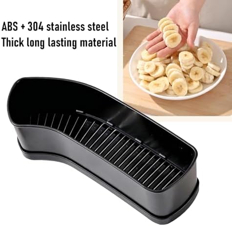banapoy Banana Slicer, Stainless Steel Fruit Cutting Tool for