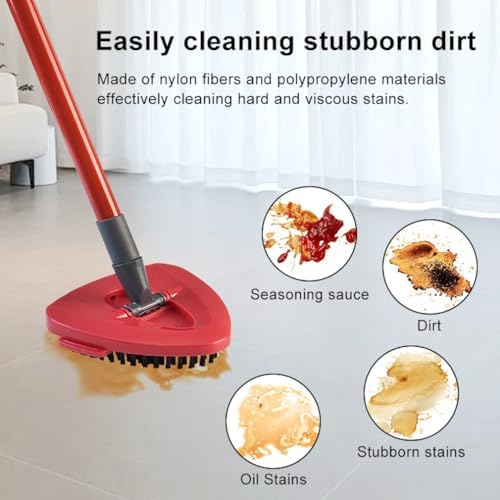 Funtin 2-Pack Mop Scrub Brush Head Compatible with Ocedar EasyWring