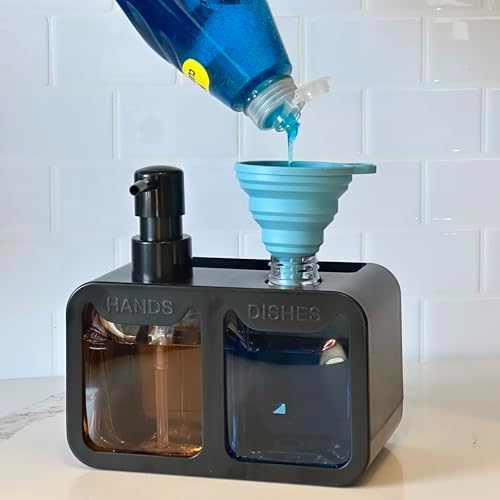 Esby 4-in-1 Dish Soap Dispenser, Black