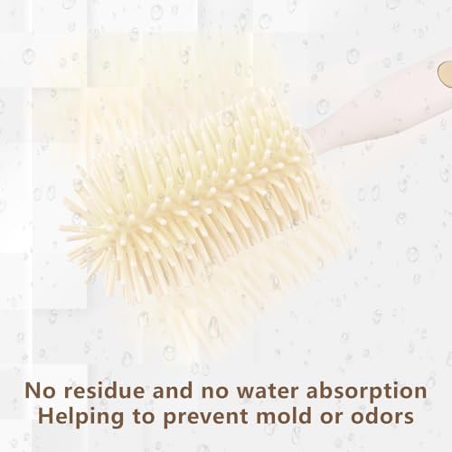 3-Pack Silicone Baby Bottle Brush, Bottle Cleaner, with Convenient
