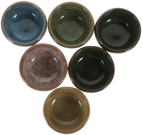 6 Piece Thai Style Ceramic Essential Oil Blending Bowls Set