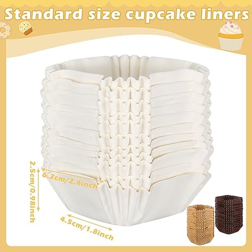 Uiifan 1200 Pcs Square Cupcake Liners 1.8" x 1.8" Square Brownie