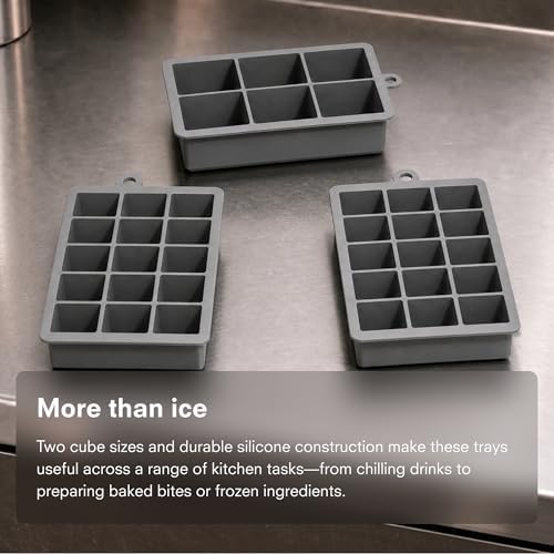 Public Goods Silicone Ice Cube Trays | Large & Small Ice Cube Mold Set