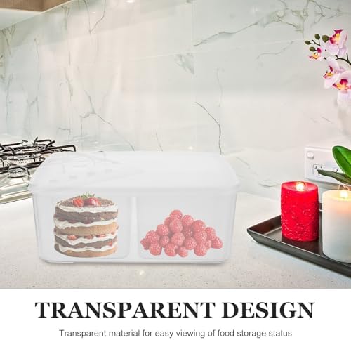 PP Food Storage Container Kitchen Organizer Box Four Compartment with