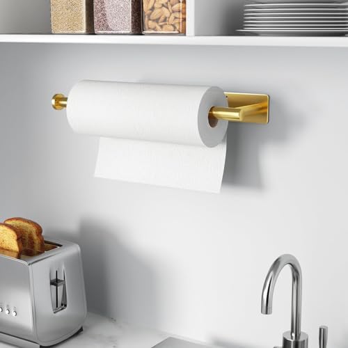 White Self-Adhesive Paper Towel Holder