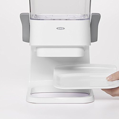 OXO Good Grips Countertop Cereal Dispenser, Clear/White (Pack of 2)