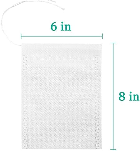 Yzurbu 100pcs Cold Brew Coffee Bags, 6'' x 8'' No Mess Disposable