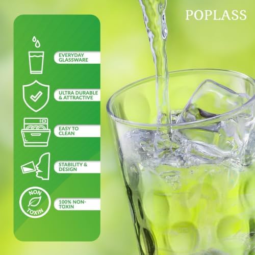 Melrose 24-Piece Family Drinking Glasses Set - Everyday Drinking