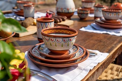 Salsa Bowls - Spanish Terracotta White Decor - Small Serving Bowl