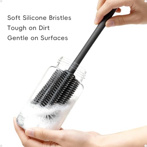 Silicone Bottle and Straw Cleaning Brush Set, 3-Piece