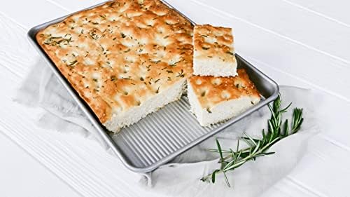 USA Pan Nonstick Half Sheet Pan and Quarter Sheet Pan, Set of 2