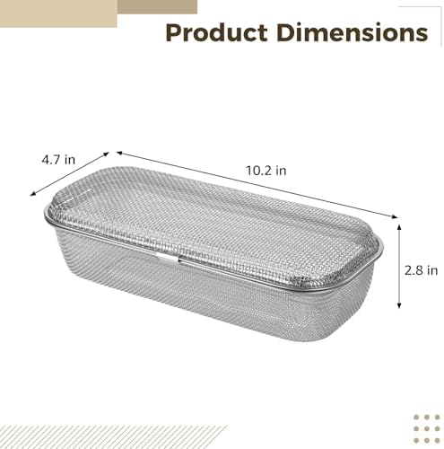 Stainless Steel Dishwasher Basket, Utensil Cutlery Storage Organizer