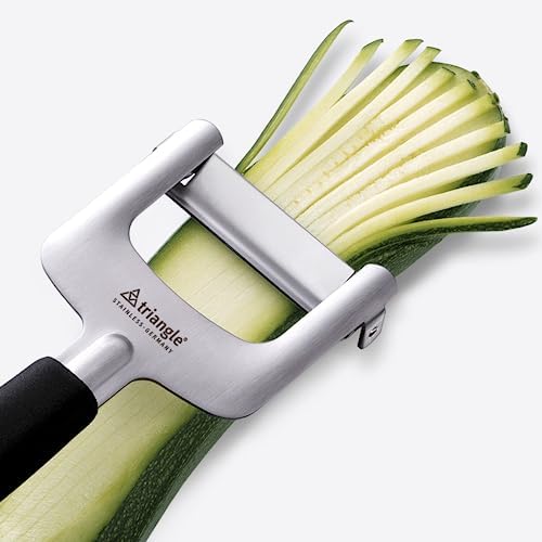 Triangle Julienne Cutter, Stainless Steel, Cherry Wood Handle