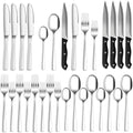 24-Piece Silverware Set Flatware Set for 4, Mirror Polished Stainless