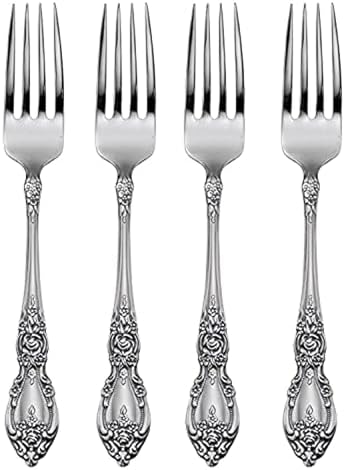 Oneida Wordsworth Dinner Forks Silverware Set for 4, Flatware