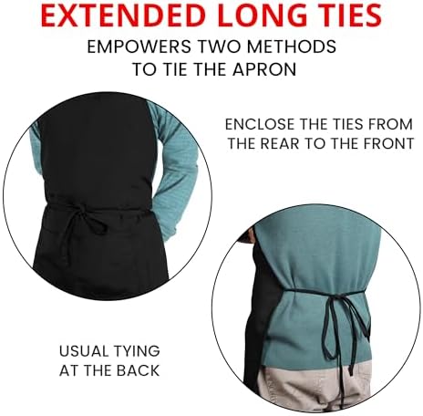Utopia Kitchen Bib Aprons 10 Pack Adjustable With 2 Pockets 100%