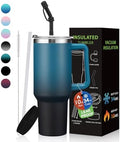 40 oz Tumbler With Handle Travel Coffee Mug Stainless Steel Cup with