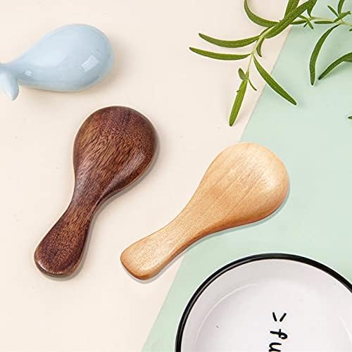 12 Pieces Small Wooden Spoon, SourceTon 3.35 Inches Salt Spoon Honey