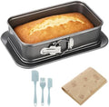 Rectangular Springform Cake Pan, Carbon Steel Non Stick Baking Pan