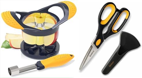 Deiss PRO Apple Slicer & Apple Corer Tool and Deiss PRO Kitchen Shears