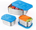 Tanjiae 3 CUP+1 CUP Stainless Steel Lunch Snack Containers Set | Leak