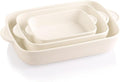 Sweejar Casserole Dishes for Oven, Ceramic Bakeware Set of 3, Lasagna Pan Deep by Sweejarco1949