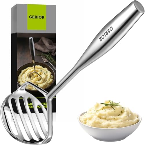 Potato Masher Stainless Steel 304 Heavy Duty for Mashed Potatoes
