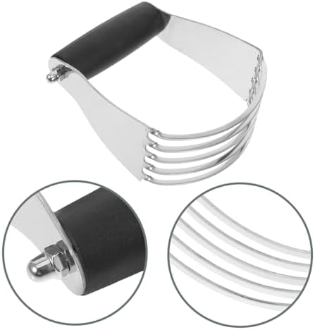 Stainless Steel Dough Blender Pastry Cutter with Blades and Scraper