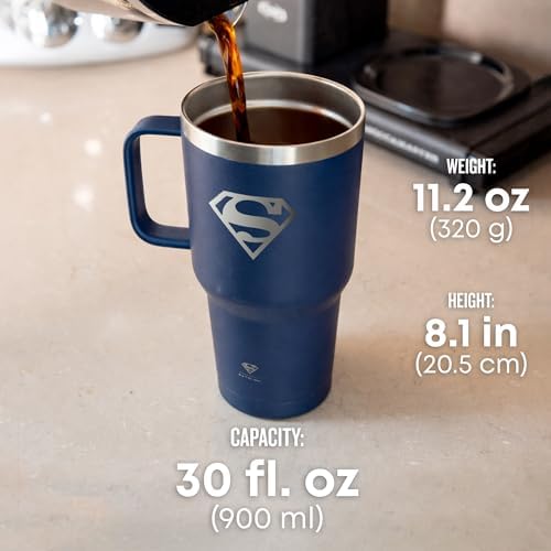 Smartshake DC COMICS Bohtal Nomad Tumbler, 900ml / 30 oz, Keeps Drinks