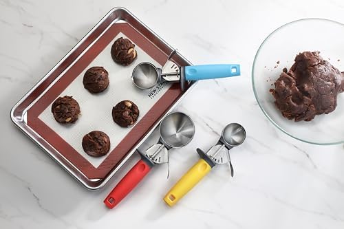 New Star Foodservice Thumb Press Food Disher/Ice Cream Scoop, 3-Pack