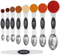 Magnetic Measuring Spoons Set (9-Piece), Stainless Steel Cooking