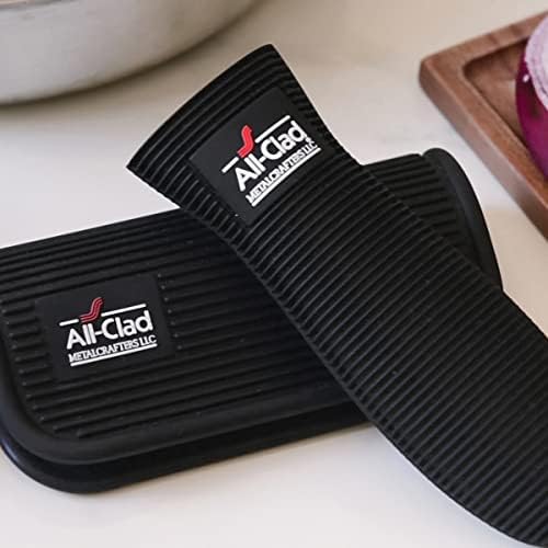 All-Clad Silicone Grip Set, 2-Piece, Black/Grey