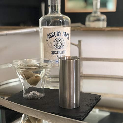 Outset Bartending Tool, Double Wall Cocktail Measuring Jigger, 2 in 1