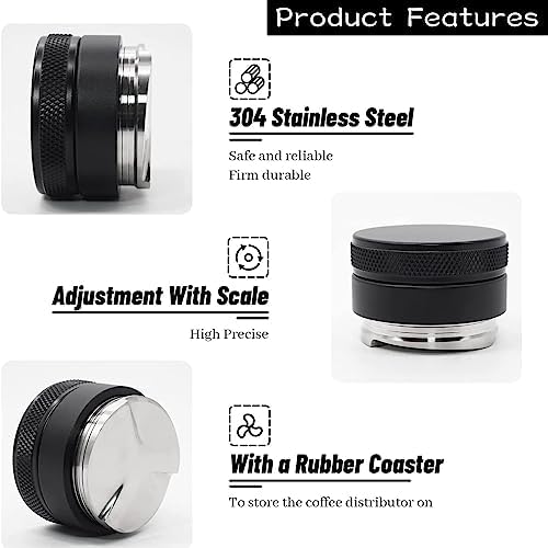 Stainless Steel Coffee Tamper 53mm Espresso Tamper Coffee Powder