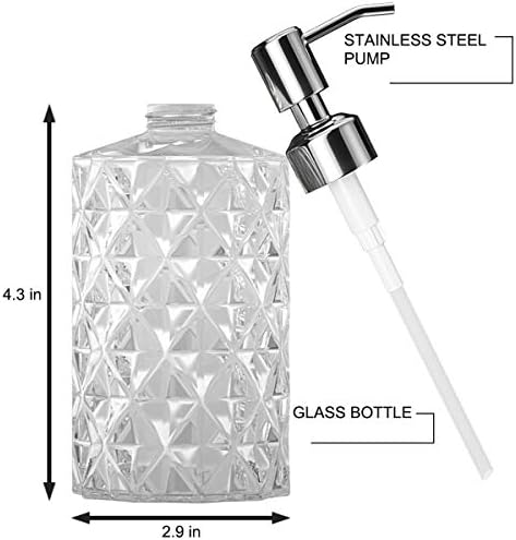 GLADPURE Soap Dispensers, 2 Pack, 12 Oz
