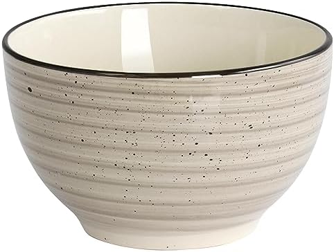 Elama Gia 24 Piece Stoneware Dinnerware Set (Cream)