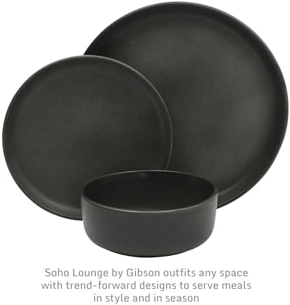 Gibson Elite Pasco 12 Piece (Service for 4) Plates and Bowls Reactive