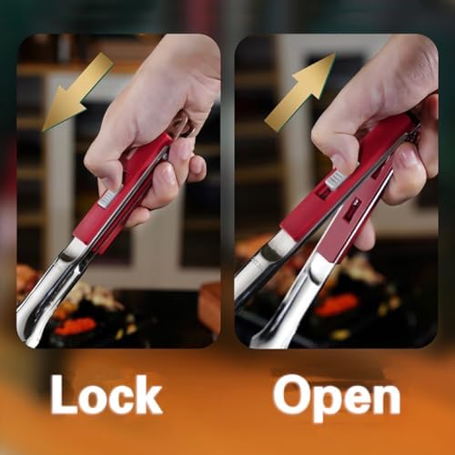 Anti-Scald Extended Handle Spatula Tongs 11.6 Inch Multifunctional