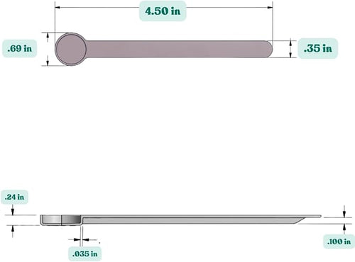 1 mL Long Handle Plastic Measuring Spoon - Image 2
