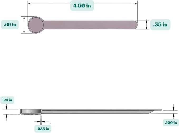 1 mL Long Handle Plastic Measuring Spoon - Image 2
