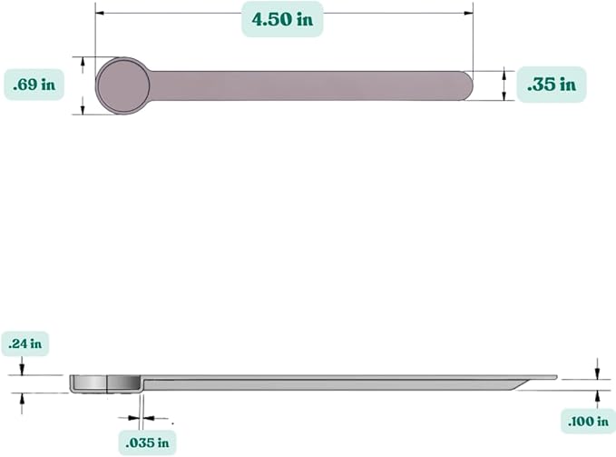 1 mL Long Handle Plastic Measuring Spoon - Image 2