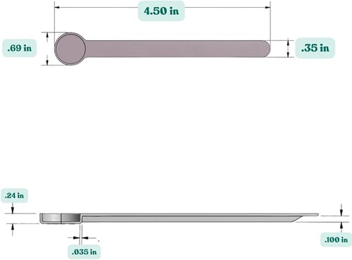 1 mL Long Handle Plastic Measuring Spoon - Image 2