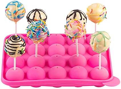 Cake Pop Maker Kit with 2 Silicone Mold Sets with 3 Tier Cake Stand