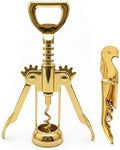 Gold Wine Opener and Golden Bottle Beer Corkscrew