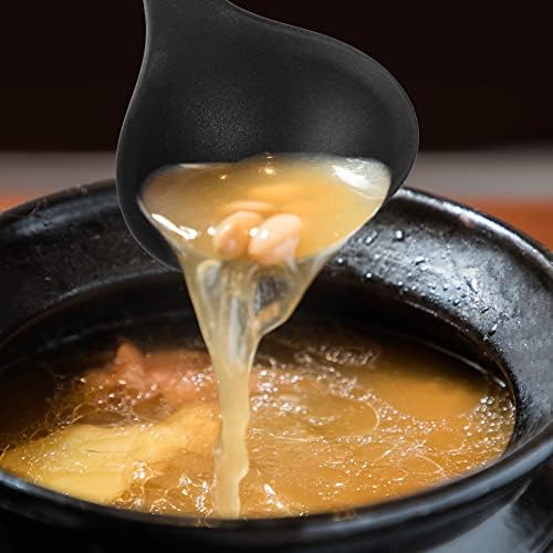 Silicone Soup Ladle Spoon Set of 2,Silicone Nonstick Large Skimmer
