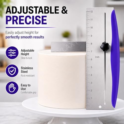 12 Inch Stainless Steel Cake Scraper and Leveler