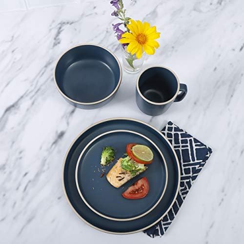 Gibson Home Zuma 16 Piece Round Kitchen Dinnerware Set, Dishes