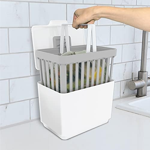 GLAD 1.5 Gallon White Kitchen Compost Bin