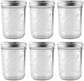 Ball 16 oz Wide Mouth Glass Mason Jars, 6 Pack