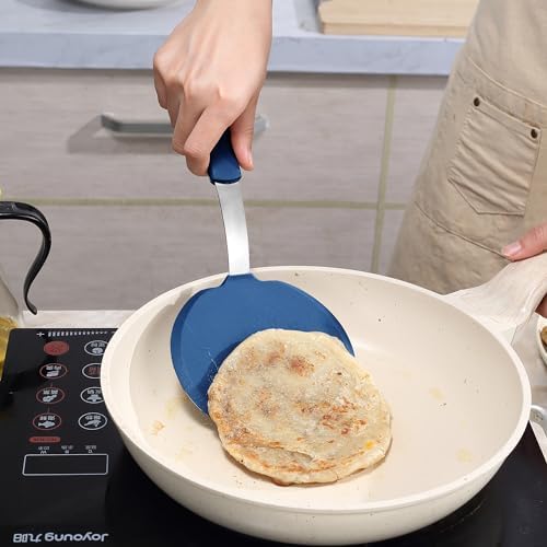 To encounter 5 Pieces Navy Blue Silicone Spatula Set